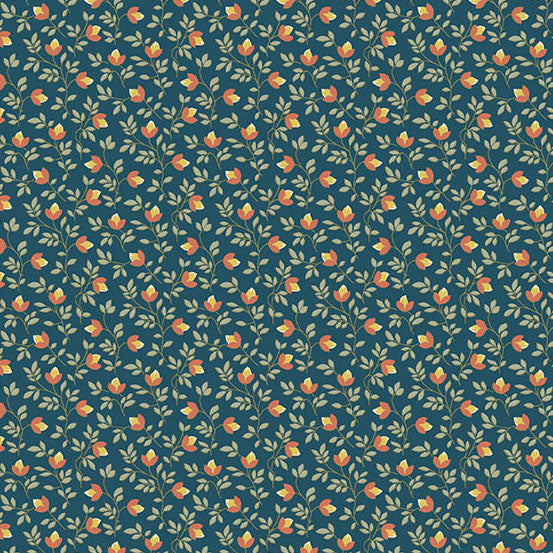 Secret Stash Favorites Blue Willow by Laundry Basket Quilts - Bud Vine | Marine