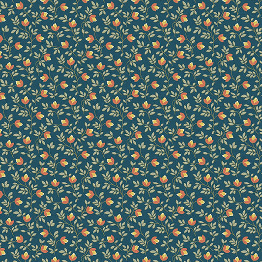 Secret Stash Favorites Blue Willow by Laundry Basket Quilts - Bud Vine | Marine