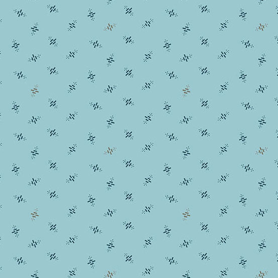 Secret Stash Favorites Blue Willow by Laundry Basket Quilts - Heartbeat | Sky