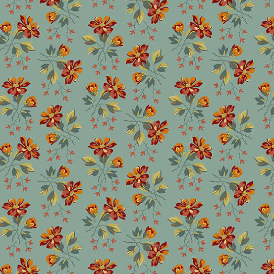 Secret Stash Favorites Blue Willow by Laundry Basket Quilts - Wildflower | Seafoam