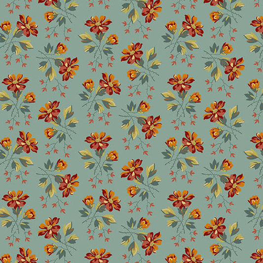 Secret Stash Favorites Blue Willow by Laundry Basket Quilts - Wildflower | Seafoam