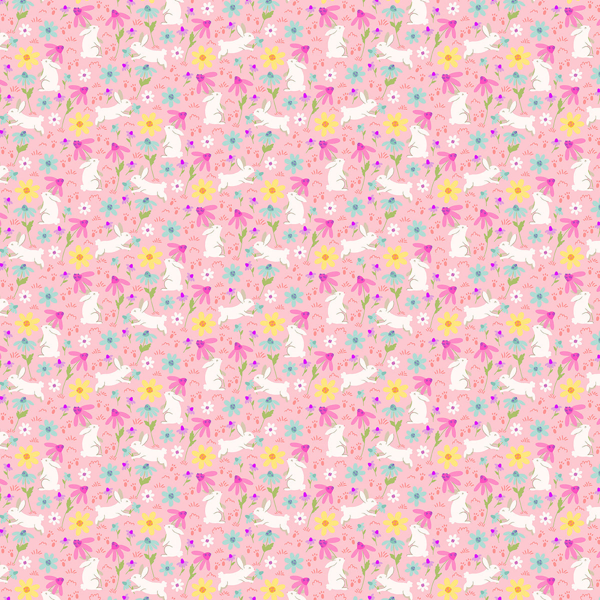 Bunny Hops by Seek to Spring - Bunny Field | Blush