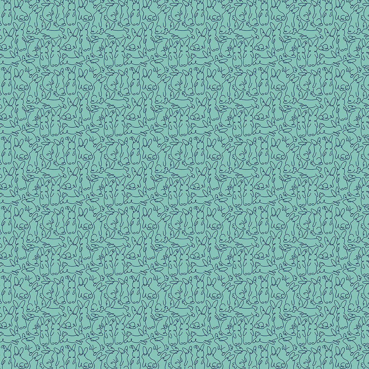 Bunny Hops by Seek to Spring - Bunny Loops | Turquoise