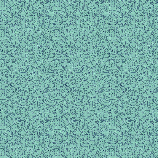Bunny Hops by Seek to Spring - Bunny Loops | Turquoise