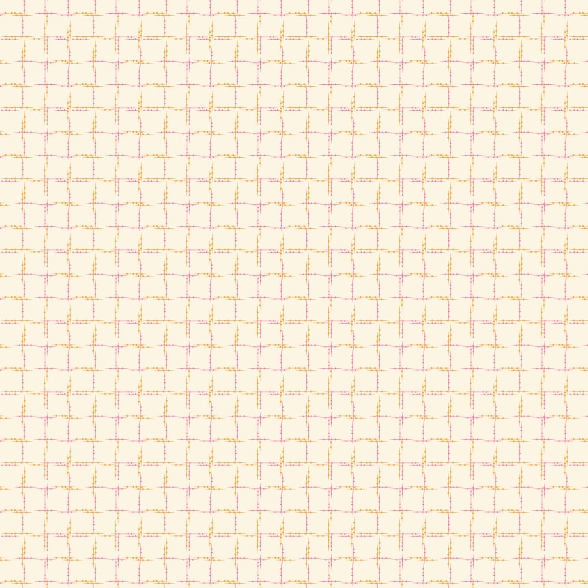 Level Up by Andover Fabrics - Spindle Plaid | Ivory