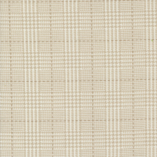 Farmhouse Flannels III By Primitive Gatherings - 108" Quilt Back - 108018 Cream