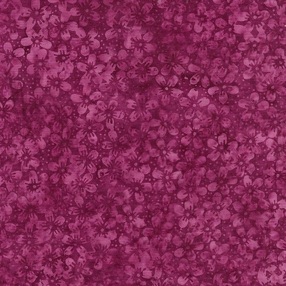 Pin Dot Floral - Mini Floral - Pink Magenta
