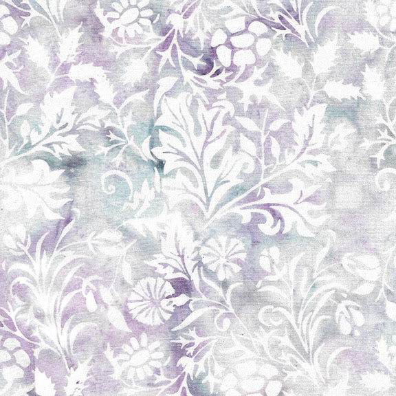 Morris Mist - Mixed Floral - Purple Thistle