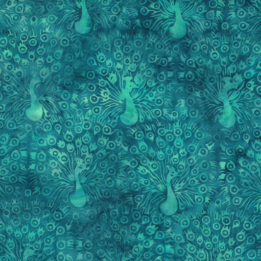Feather & Flair by Jerry Khiev - Peacock Fanning | Teal Aruba