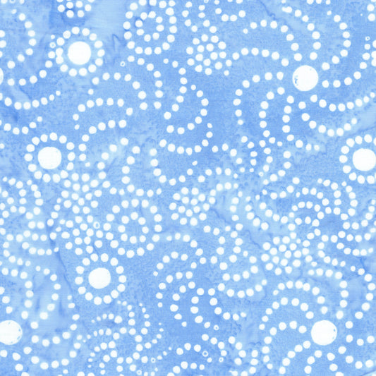Pixelwave by Jerry Khiev - Swirly Dots | Chambray