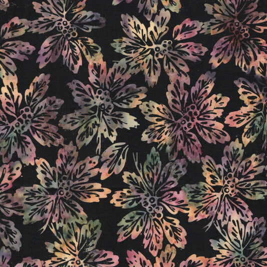 Woodland Warmth by Jerry Khiev - Leaves and Berry Clusters | Black