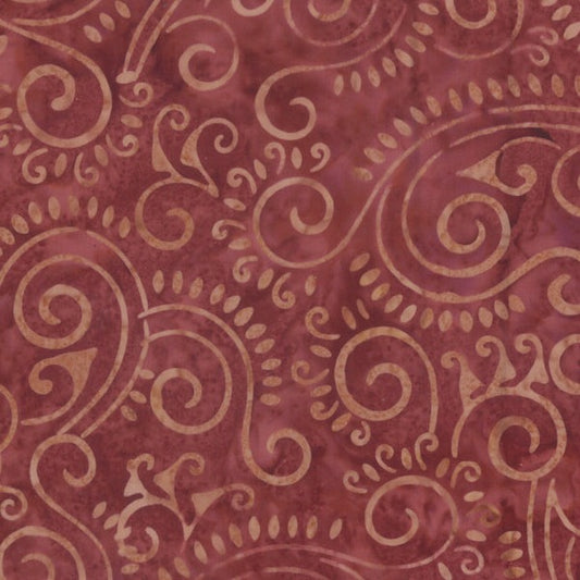 Wilmington Batiks -  Scroll Coral