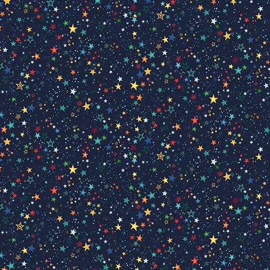 Orbit by Makower UK - Starlight | Blue