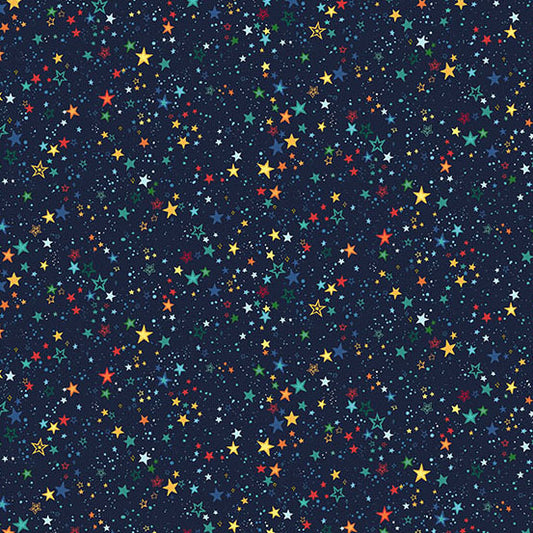 Orbit by Makower UK - Starlight | Blue