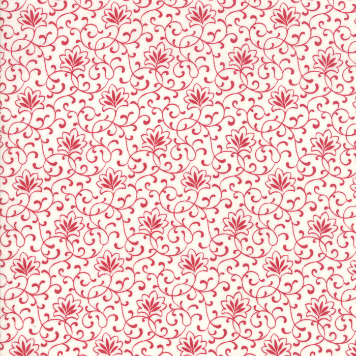 My Redwork Garden by Bunny Hill Designs - 2955 Cream Red