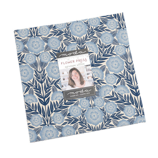 Flower Press by Katharine Watson for Moda - 10" Squares (Layer Cake)