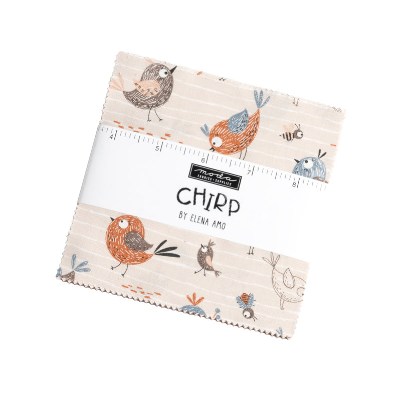 Chirp by Elena Amo - 5" Squares (Charm Pack)