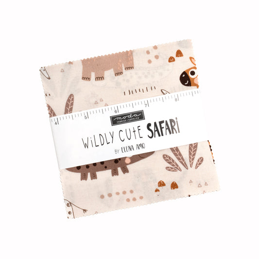 Wildly Cute Safari by Elena Amo - 5" Squares (Charm Pack)