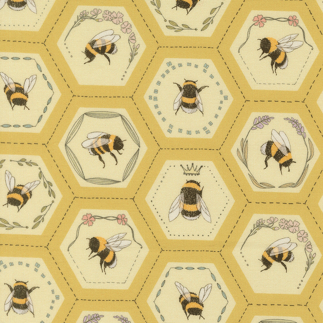 Pollinators by Robin Pickens - Bees in Hexies 48814 Honey