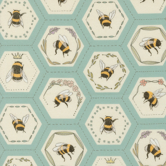 Pollinators by Robin Pickens - Bees in Hexies 48814 Stream