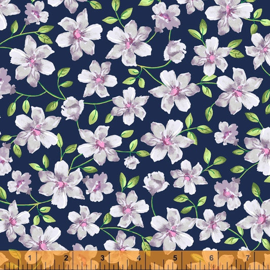 Briarwood by Whistler Studios - Floral Vine Navy