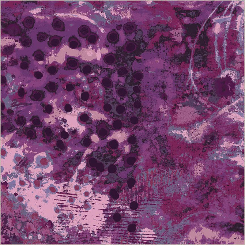 108" Spotted Graffiti by Marcia Derse - Spring Lilac