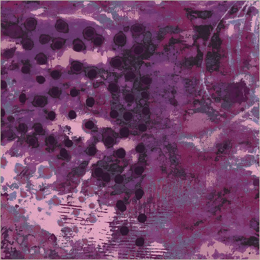 108" Spotted Graffiti by Marcia Derse - Spring Lilac