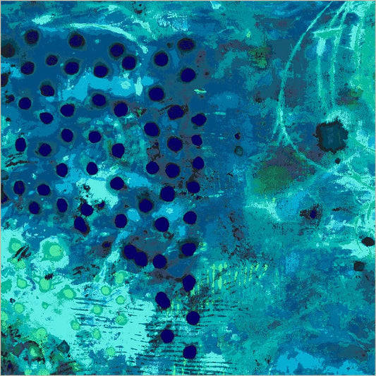 108" Spotted Graffiti by Marcia Derse - Blue Hour