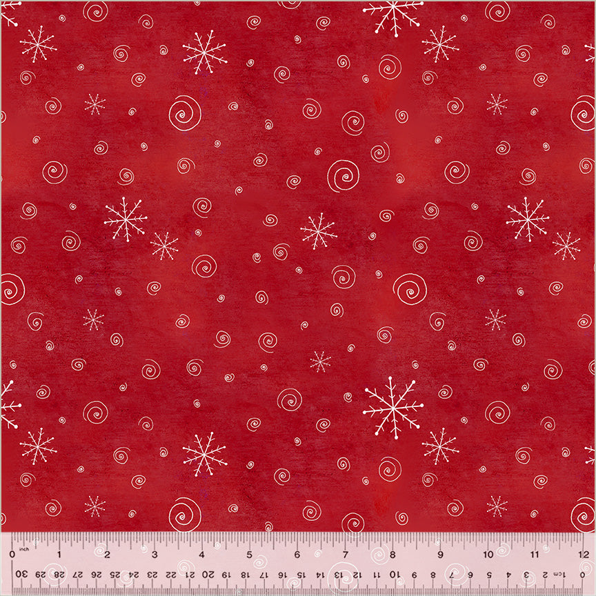 A Very Terri Christmas by Terri Degenkolb - Snow Flurries Red