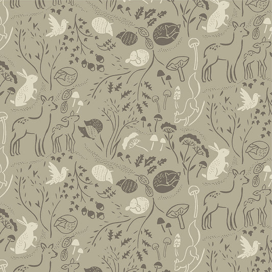 Forest Tales by Whistler Studios - Forest Floor Taupe