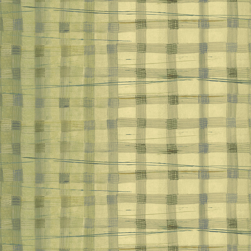 The Plaid One by Marcia Derse - Wild Asparagus Plaid