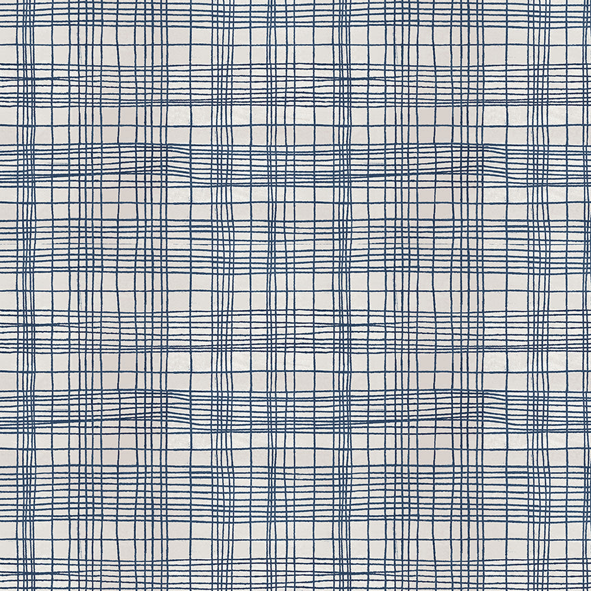 The Plaid One by Marcia Derse - String Theory Plaid Nautical