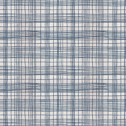 The Plaid One by Marcia Derse - String Theory Plaid Nautical