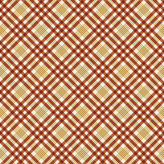 Honeycrisp by Allison Harris - Cozy Plaid Ivory/Ruby