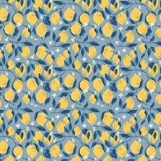 Villa Sol by Jennifer Moore - Lemons Sea Blue