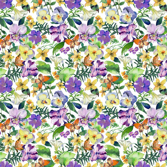 Violeta by Whistler Studios - Garden Blooms | White