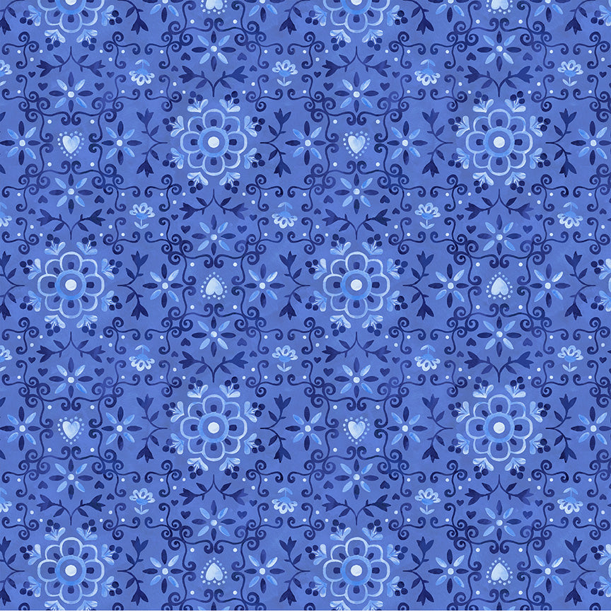 Chateau Meow by Whistler Studios - Azulejo Cobalt