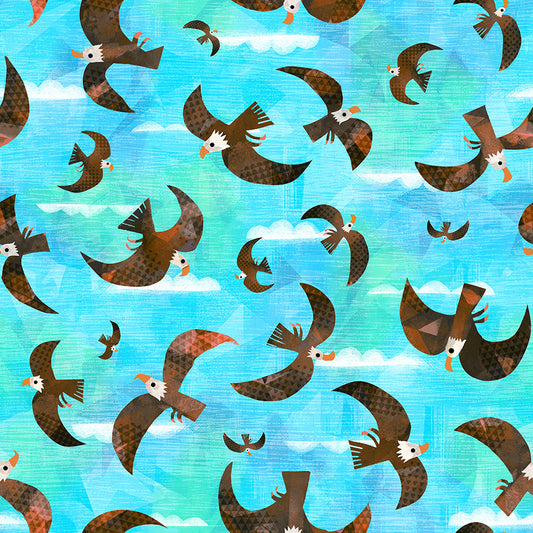 Animal Kingdom by Gareth Lucas - Bald Eagle | Turquoise
