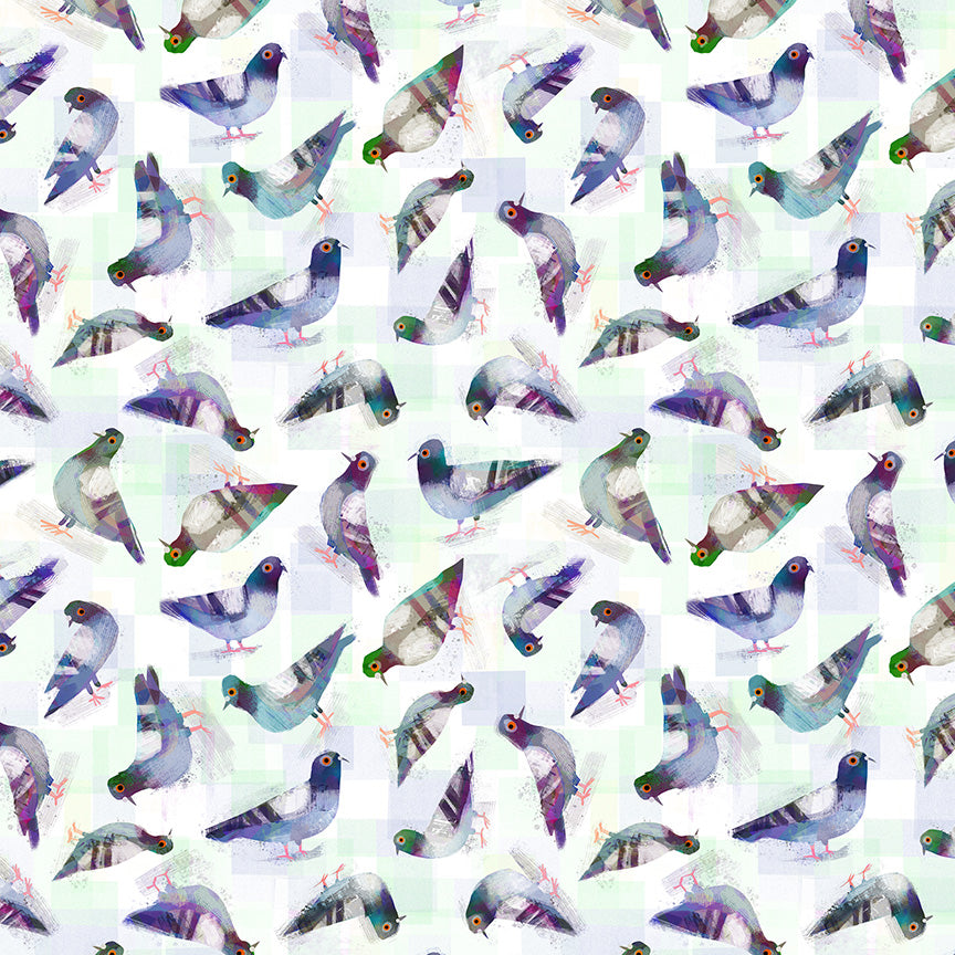 Animal Kingdom by Gareth Lucas - Pigeon Pals | White