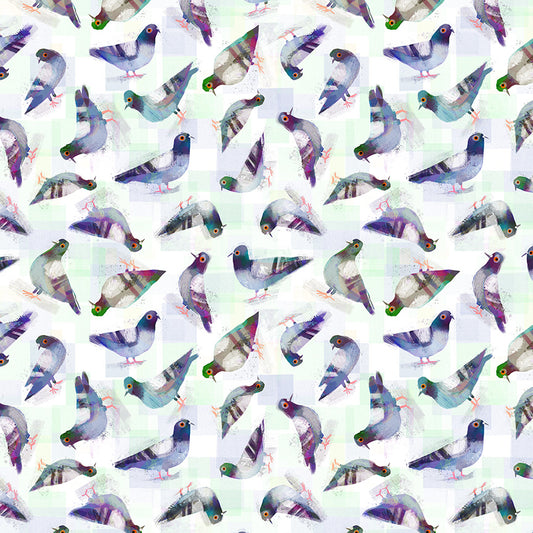 Animal Kingdom by Gareth Lucas - Pigeon Pals | White