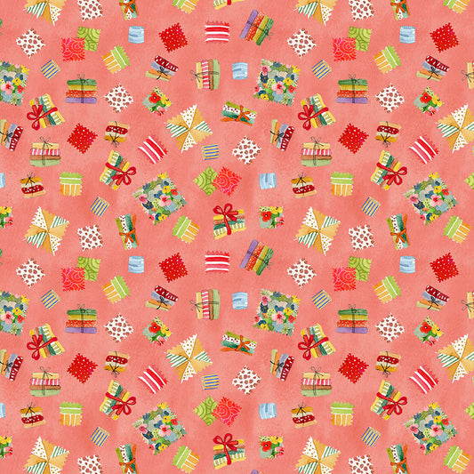 Crafty Cats by Sue Miano - Fabric Bundles | Peach