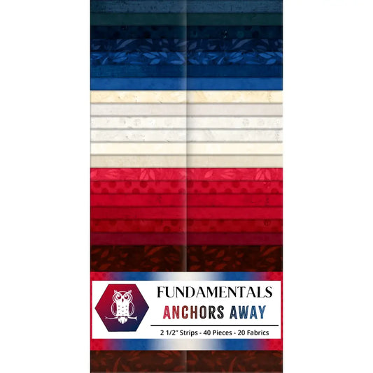 Anchors Away by White Owl Textiles - 2 1/2" Strips
