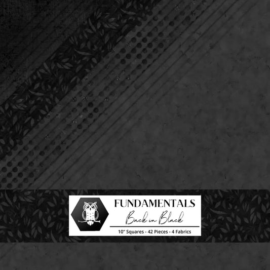 Back in Black by White Owl Textiles - 10" Squares (Stack) (Copy)