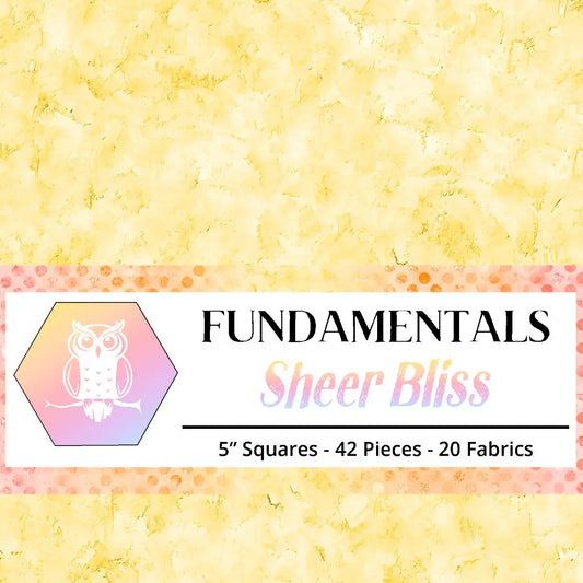 Sheer Bliss by White Owl Textiles - 5" Squares (Stamp)