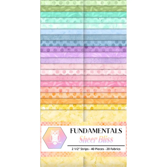 Sheer Bliss by White Owl Textiles - 2 1/2" Strips