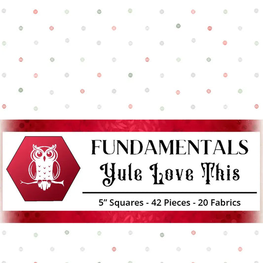 Yule Love This by White Owl Textiles - 5" Squares (Stamp)