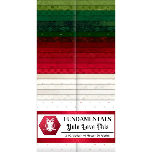 Yule Love This by White Owl Textiles - 2 1/2"Strips