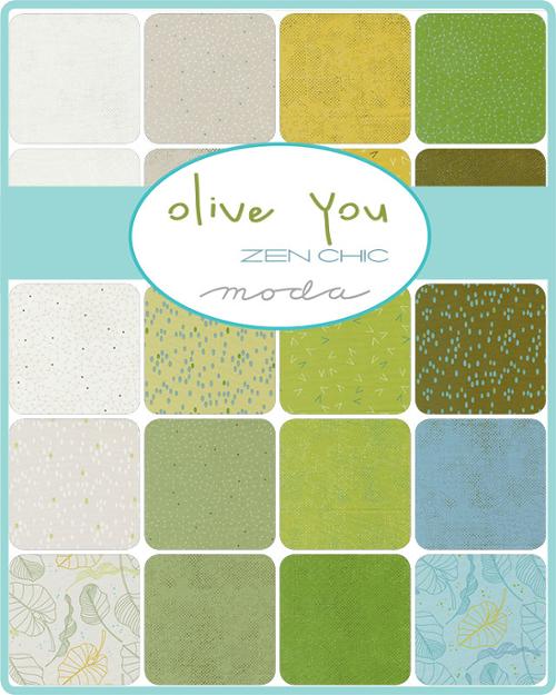 Olive You by Zen Chic - 5" Squares (Charm Pack)