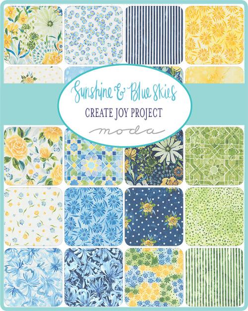 Sunshine & Blue Skies by Create Joy Project - 2 1/2" Strips (Jelly Roll)