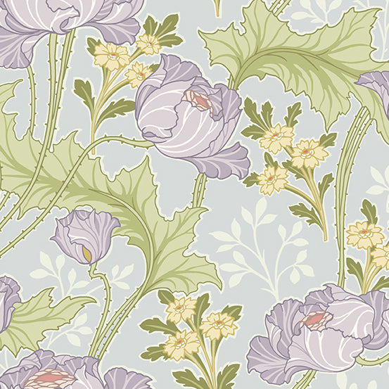 Fleur Nouveau by Andover Fabrics - Art Nouveau Lily | Purple